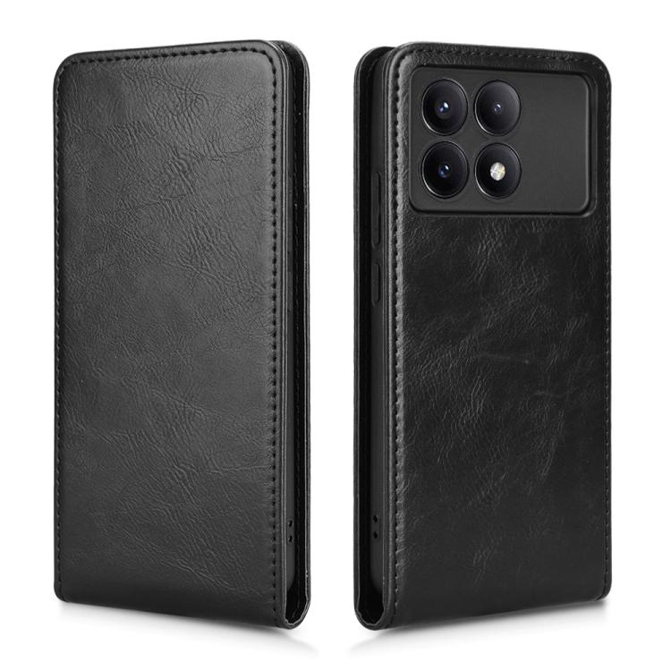 For Xiaomi Poco X6 Pro / Redmi K70E 5G Magnetic Vertical Flip Leather Phone Case