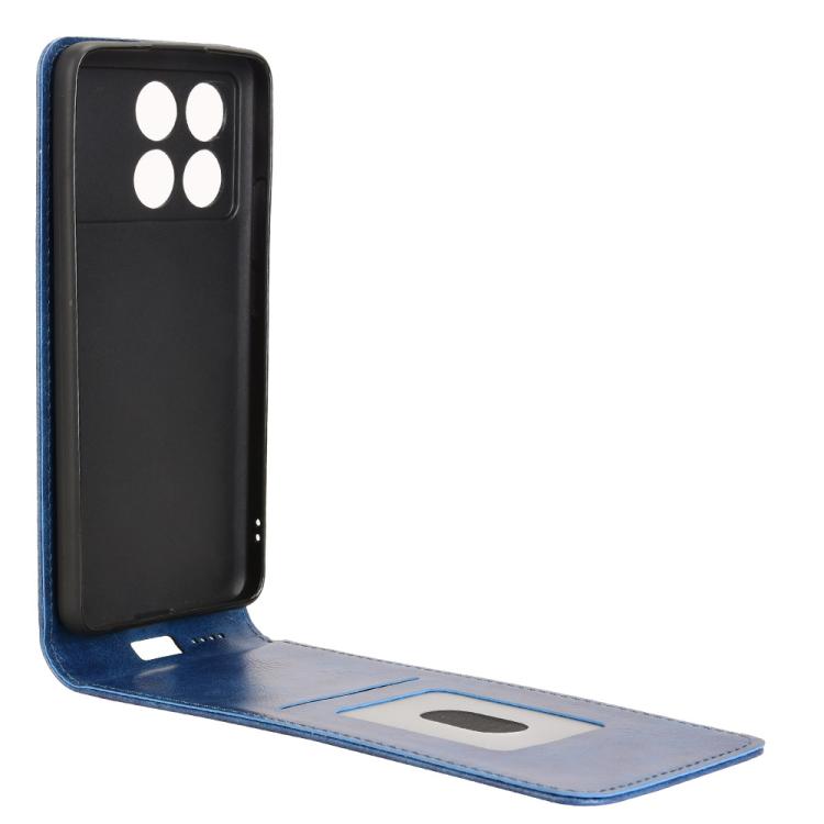 For Xiaomi Poco X6 Pro / Redmi K70E 5G Magnetic Vertical Flip Leather Phone Case