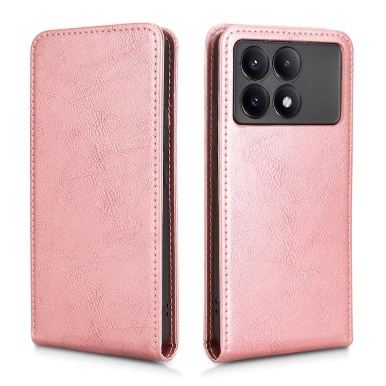 For Xiaomi Poco X6 Pro / Redmi K70E 5G Magnetic Vertical Flip Leather Phone Case