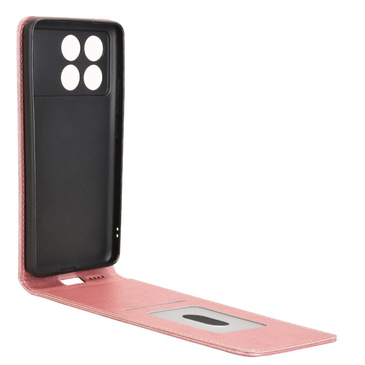For Xiaomi Poco X6 Pro / Redmi K70E 5G Magnetic Vertical Flip Leather Phone Case