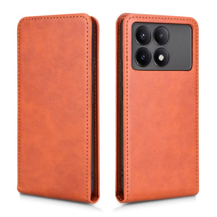 For Xiaomi Poco X6 Pro / Redmi K70E 5G Magnetic Vertical Flip Leather Phone Case