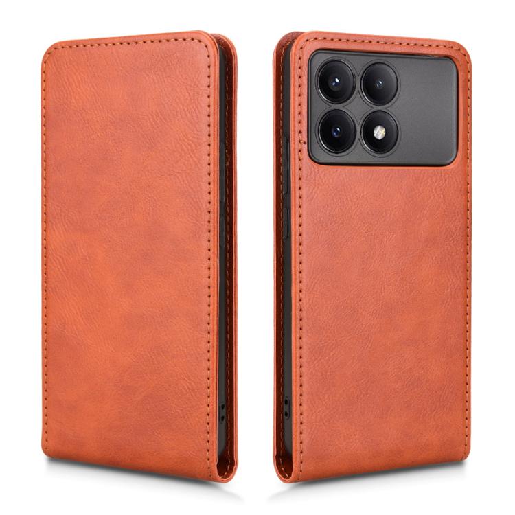 For Xiaomi Poco F6 Pro / Redmi K70 / K70 Pro Magnetic Vertical Flip Leather Phone Case