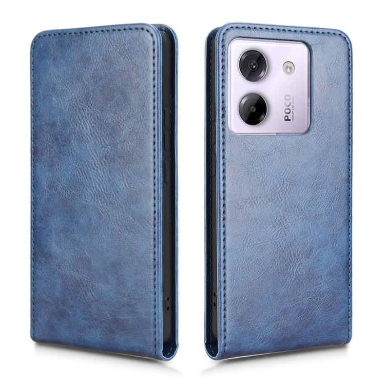 For Xiaomi Poco M7 Pro 5G / Redmi Note 14 5G Magnetic Vertical Flip Leather Phone Case