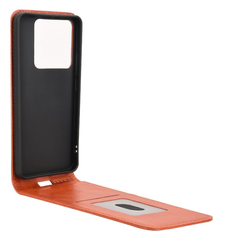 For Xiaomi Poco M7 Pro 5G / Redmi Note 14 5G Magnetic Vertical Flip Leather Phone Case