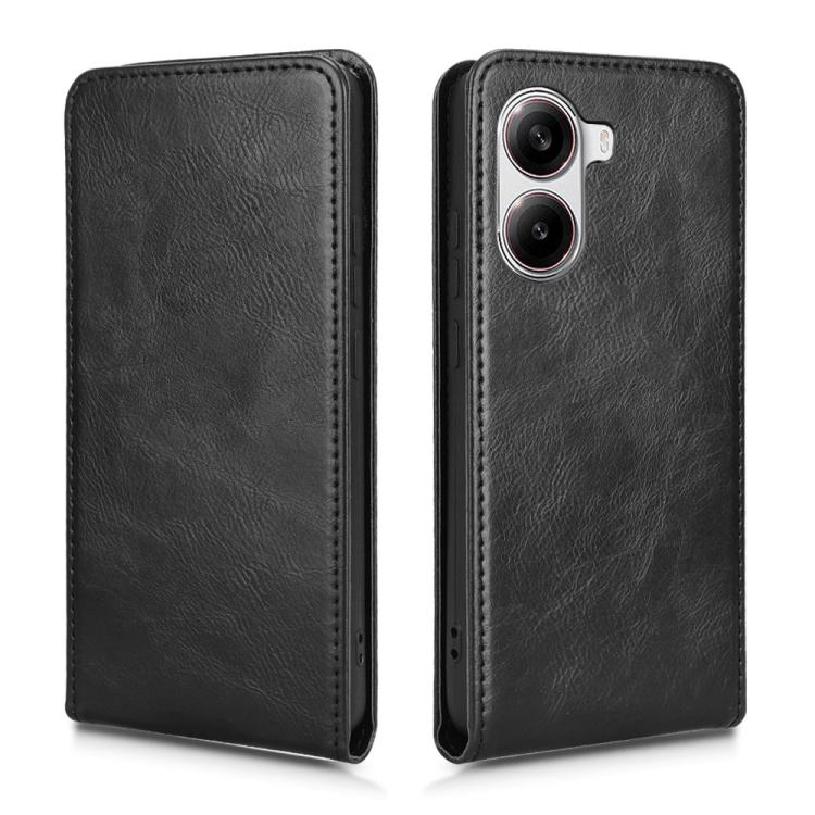 For Xiaomi Poco X7 Pro 5G / Redmi Turbo 4 Magnetic Vertical Flip Leather Phone Case