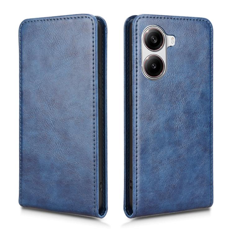 For Xiaomi Poco X7 Pro 5G / Redmi Turbo 4 Magnetic Vertical Flip Leather Phone Case