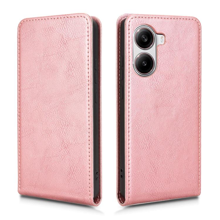 For Xiaomi Poco X7 Pro 5G / Redmi Turbo 4 Magnetic Vertical Flip Leather Phone Case