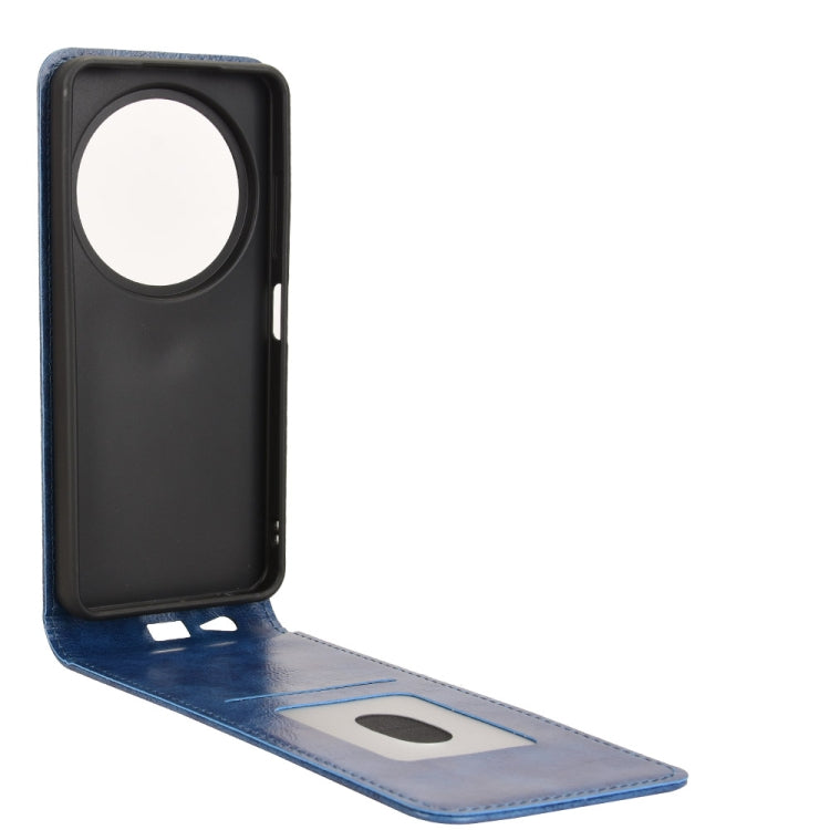 For ZTE Blade A75 5G Magnetic Vertical Flip Leather Phone Case