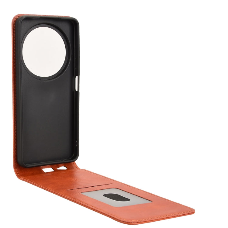 For ZTE Blade A75 5G Magnetic Vertical Flip Leather Phone Case
