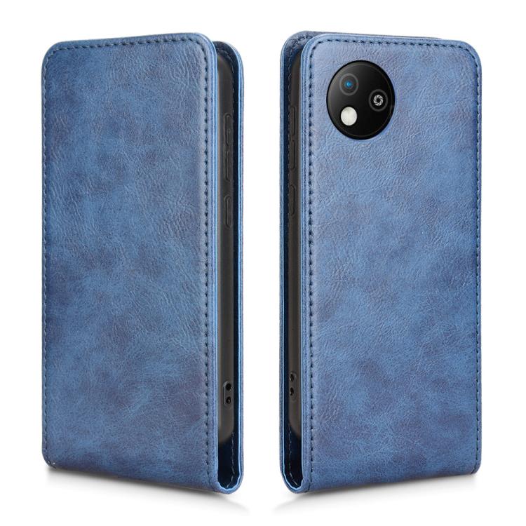 For ZTE Blade A35 Lite Magnetic Vertical Flip Leather Phone Case