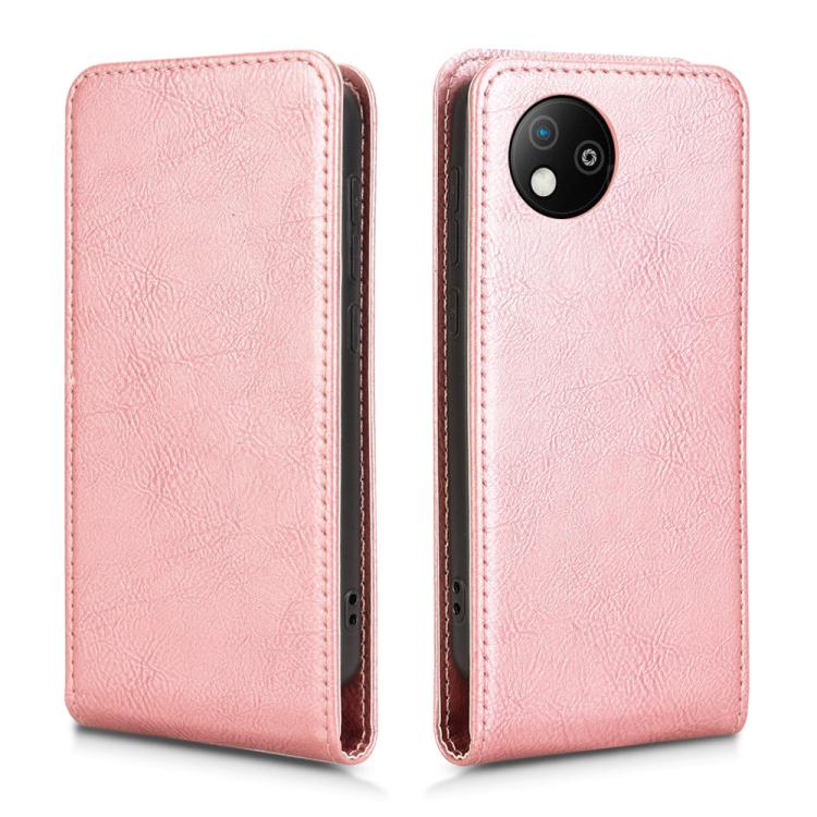 For ZTE Blade A35 Lite Magnetic Vertical Flip Leather Phone Case