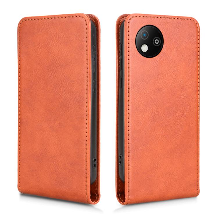 For ZTE Blade A35 Lite Magnetic Vertical Flip Leather Phone Case
