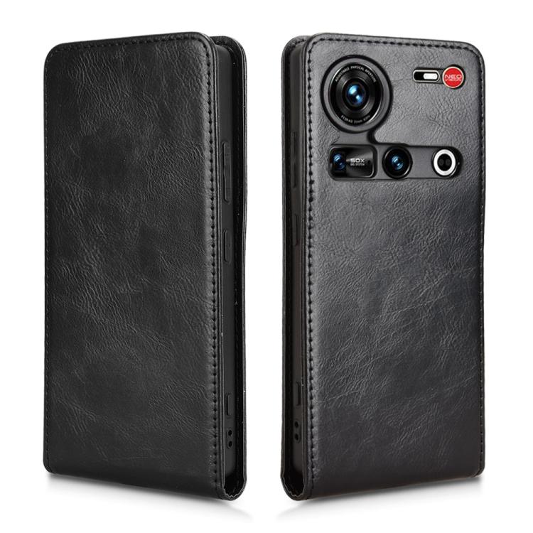 For ZTE Nubia Z70 Ultra Magnetic Vertical Flip Leather Phone Case