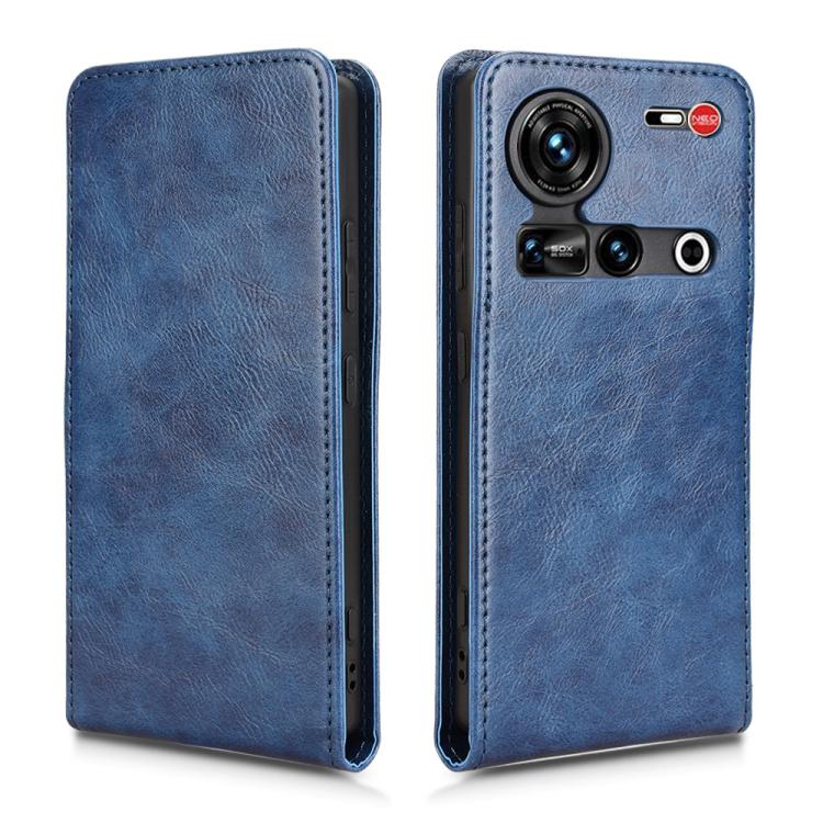 For ZTE Nubia Z70 Ultra Magnetic Vertical Flip Leather Phone Case
