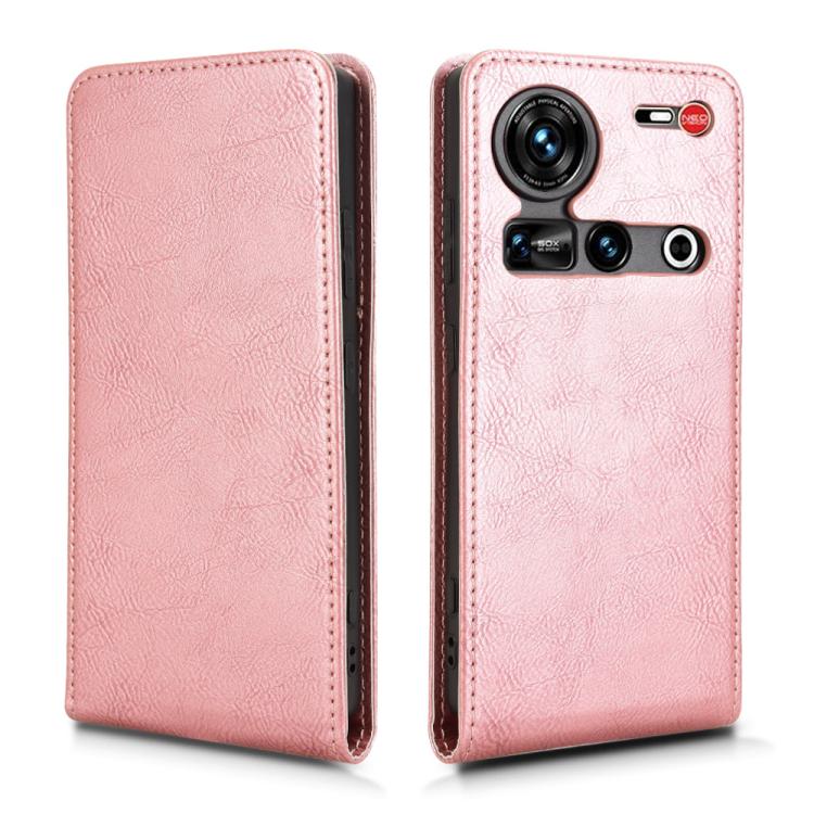 For ZTE Nubia Z70 Ultra Magnetic Vertical Flip Leather Phone Case