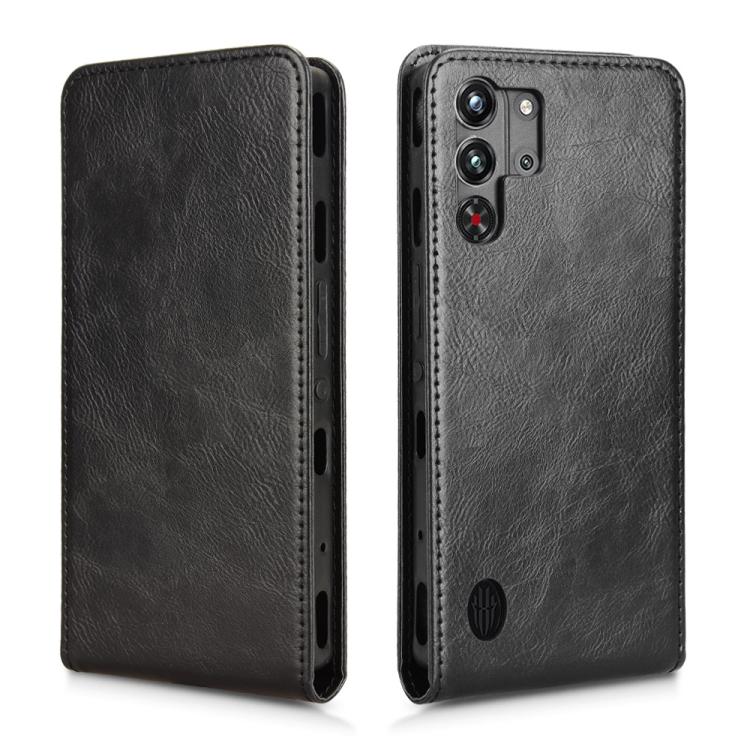 For ZTE nubia Red Magic 10 Pro+ Magnetic Vertical Flip Leather Phone Case