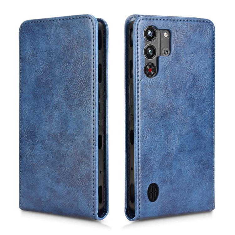 For ZTE nubia Red Magic 10 Pro+ Magnetic Vertical Flip Leather Phone Case