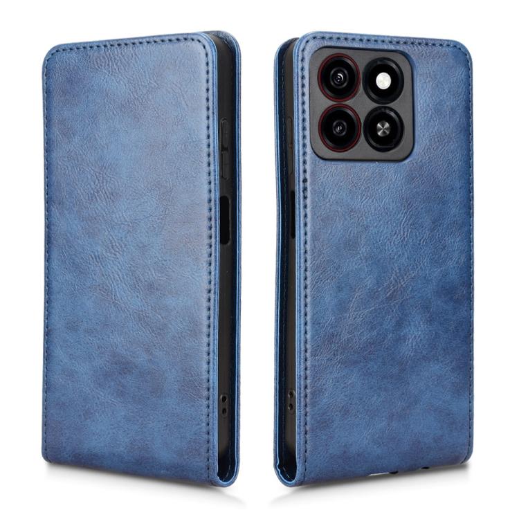For ZTE Blade A35 / A55 Magnetic Vertical Flip Leather Phone Case