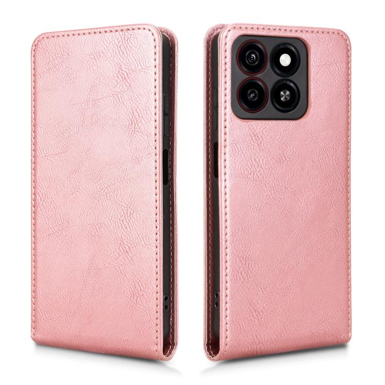 For ZTE Blade A35 / A55 Magnetic Vertical Flip Leather Phone Case