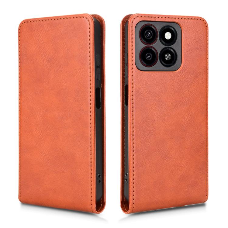 For ZTE Blade A35 / A55 Magnetic Vertical Flip Leather Phone Case
