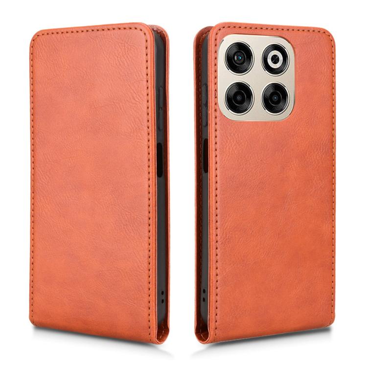 For ZTE Blade V70 Magnetic Vertical Flip Leather Phone Case