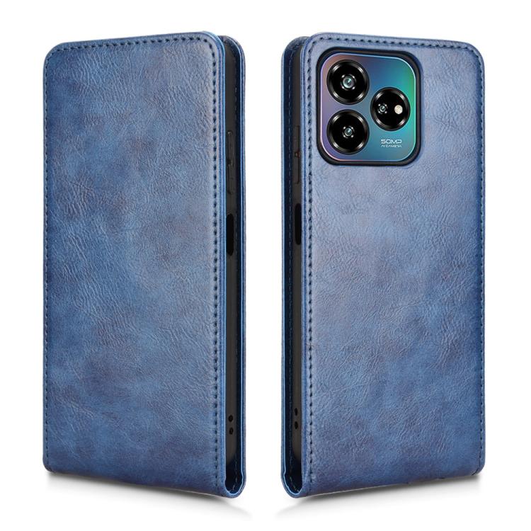 For ZTE Axon 60 Lite / Blade V60 Vita Magnetic Vertical Flip Leather Phone Case