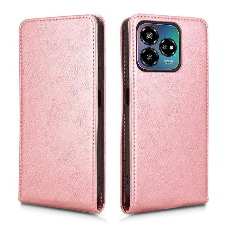 For ZTE Axon 60 Lite / Blade V60 Vita Magnetic Vertical Flip Leather Phone Case