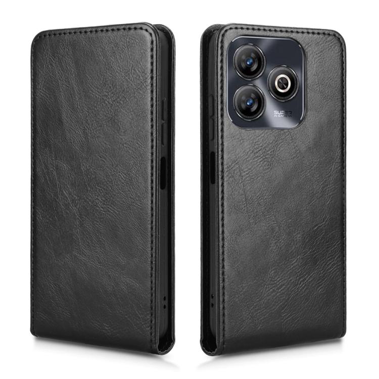 For ZTE Blade A75 4G Magnetic Vertical Flip Leather Phone Case