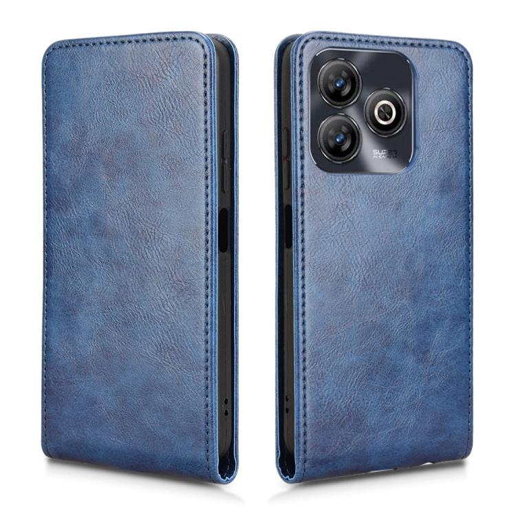 For ZTE Blade A75 4G Magnetic Vertical Flip Leather Phone Case