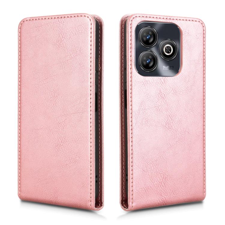 For ZTE Blade A75 4G Magnetic Vertical Flip Leather Phone Case