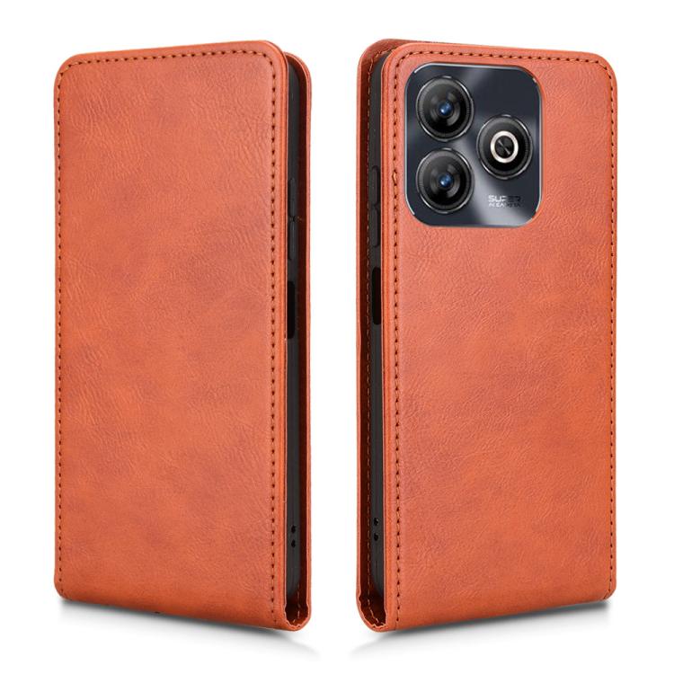 For ZTE Blade A75 4G Magnetic Vertical Flip Leather Phone Case