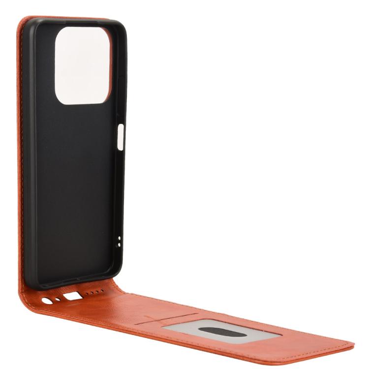 For ZTE Blade A75 4G Magnetic Vertical Flip Leather Phone Case