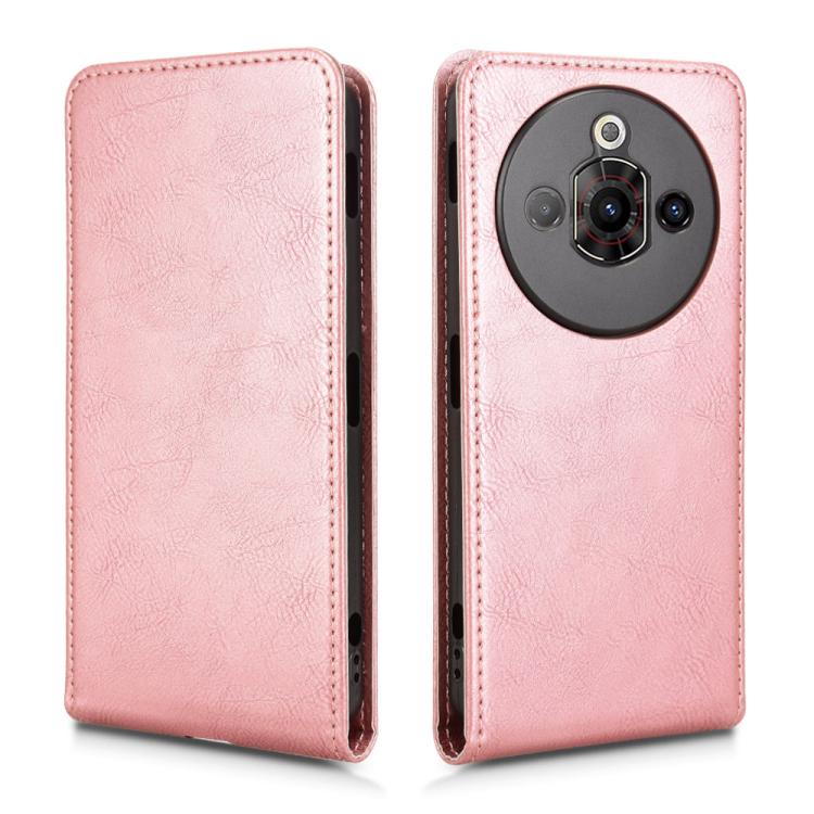 For ZTE nubia Focus Pro Magnetic Vertical Flip Leather Phone Case