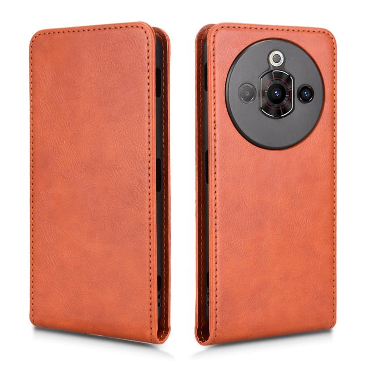 For ZTE nubia Focus Pro Magnetic Vertical Flip Leather Phone Case