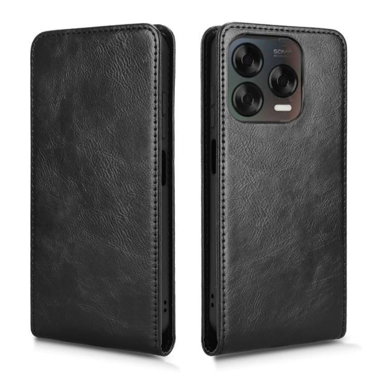 For ZTE Blade V70 Design 4G Magnetic Vertical Flip Leather Phone Case