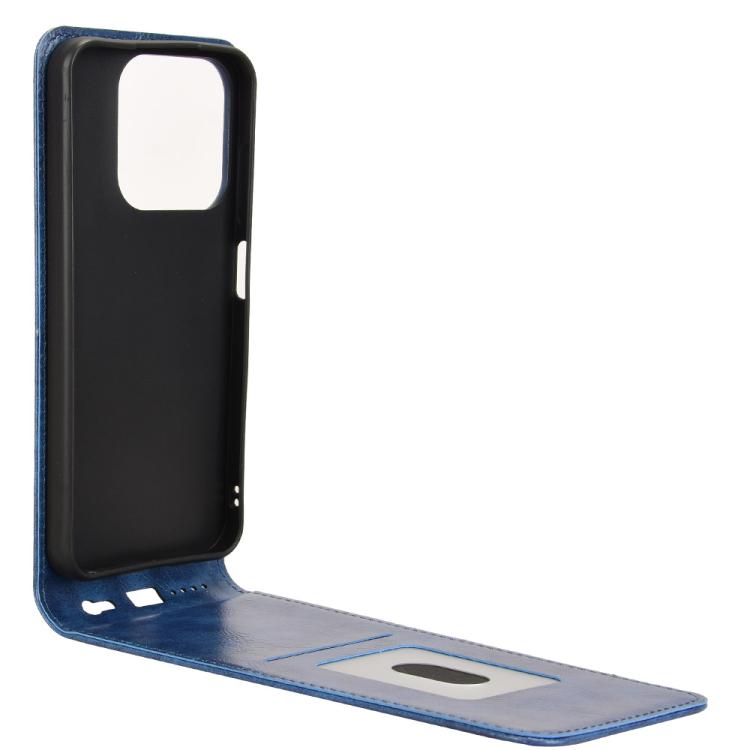 For ZTE Blade V70 Design 4G Magnetic Vertical Flip Leather Phone Case