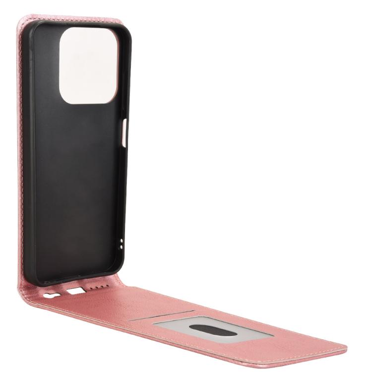 For ZTE Blade V70 Design 4G Magnetic Vertical Flip Leather Phone Case