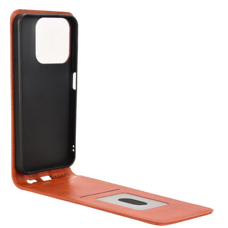 For ZTE Blade V70 Design 4G Magnetic Vertical Flip Leather Phone Case