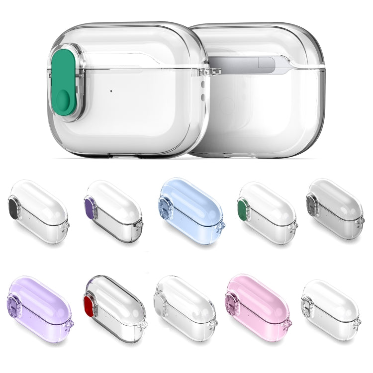For AirPods 4 DUX DUCIS PECL Series Split Transparent Earphone Case with Hook