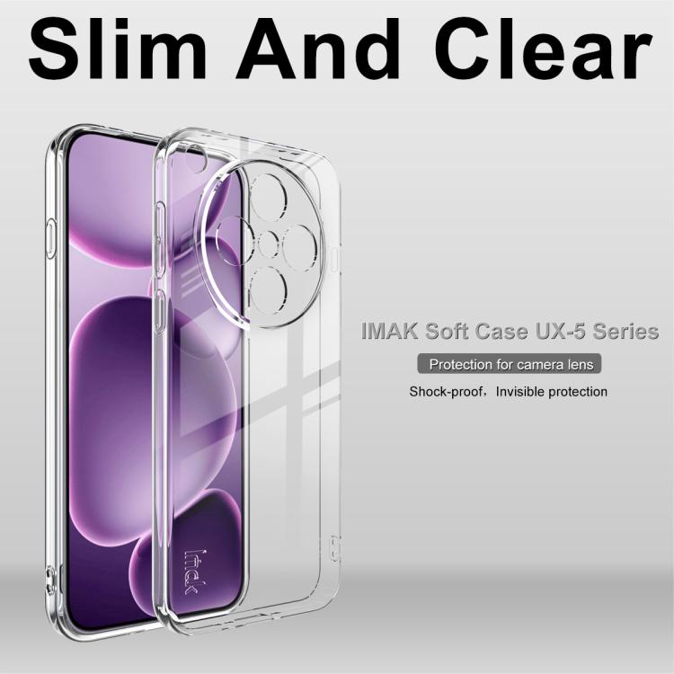For OPPO Find X8s+ imak UX-5 Series Super Slim Transparent Shockproof TPU Protective Case - Transparent