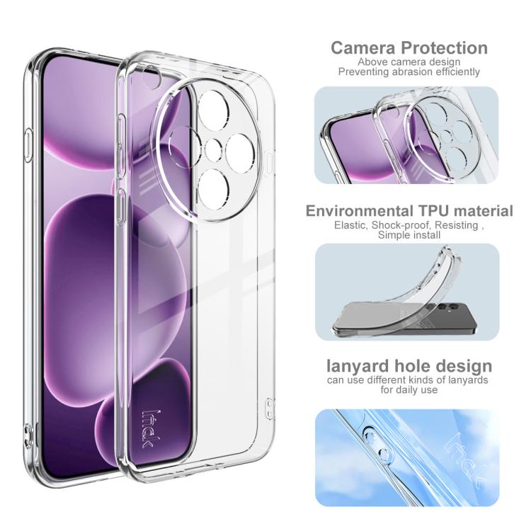 For OPPO Find X8s+ imak UX-5 Series Super Slim Transparent Shockproof TPU Protective Case - Transparent