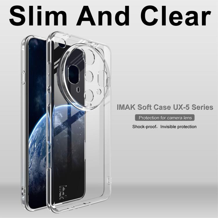 For OPPO Find X8 Ultra imak UX-5 Series Super Slim Transparent Shockproof TPU Protective Case - Transparent