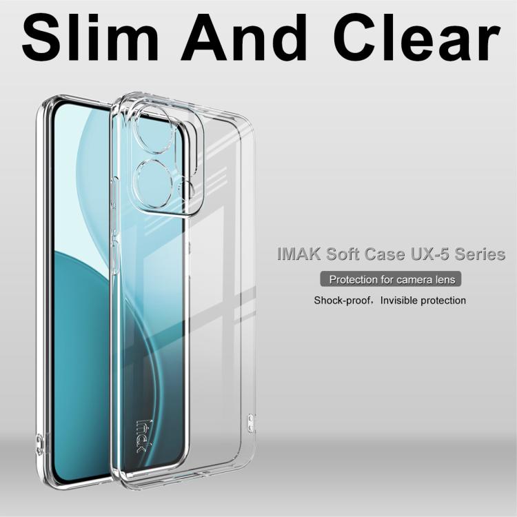 For OPPO Reno14 Pro Global imak UX-5 Series Super Slim Transparent Shockproof TPU Protective Case - Transparent