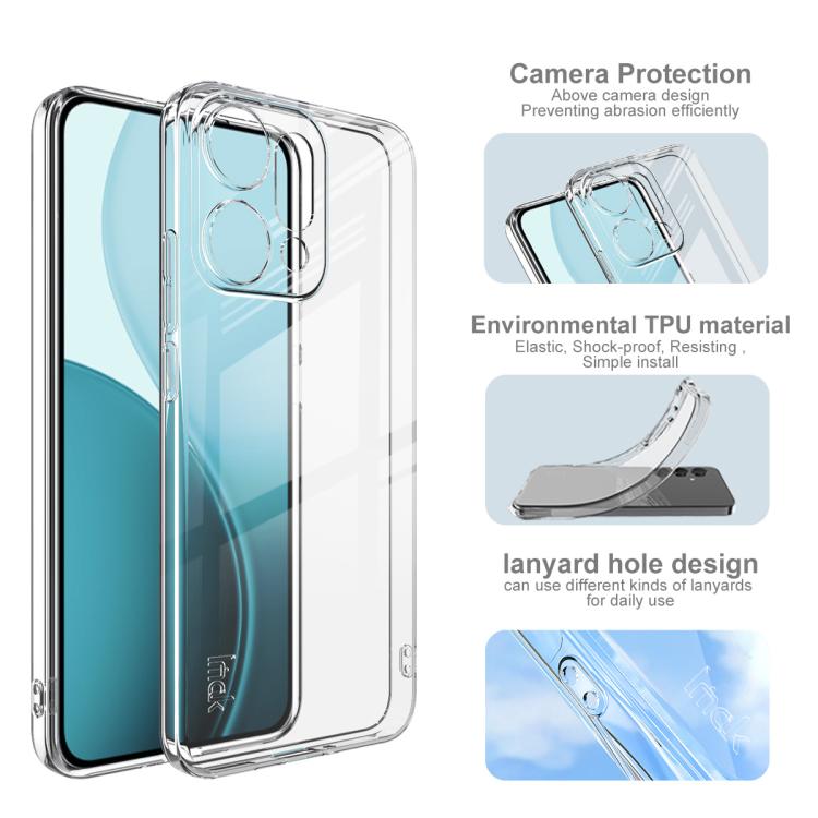 For OPPO Reno14 Pro Global imak UX-5 Series Super Slim Transparent Shockproof TPU Protective Case - Transparent