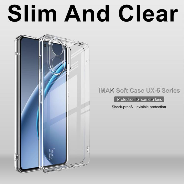 For OPPO K13 Turbo 5G imak UX-5 Series Super Slim Transparent Shockproof TPU Protective Case - Transparent
