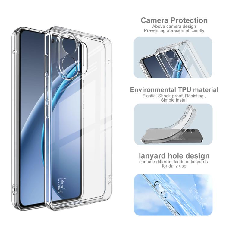 For OPPO K13 Turbo 5G imak UX-5 Series Super Slim Transparent Shockproof TPU Protective Case - Transparent
