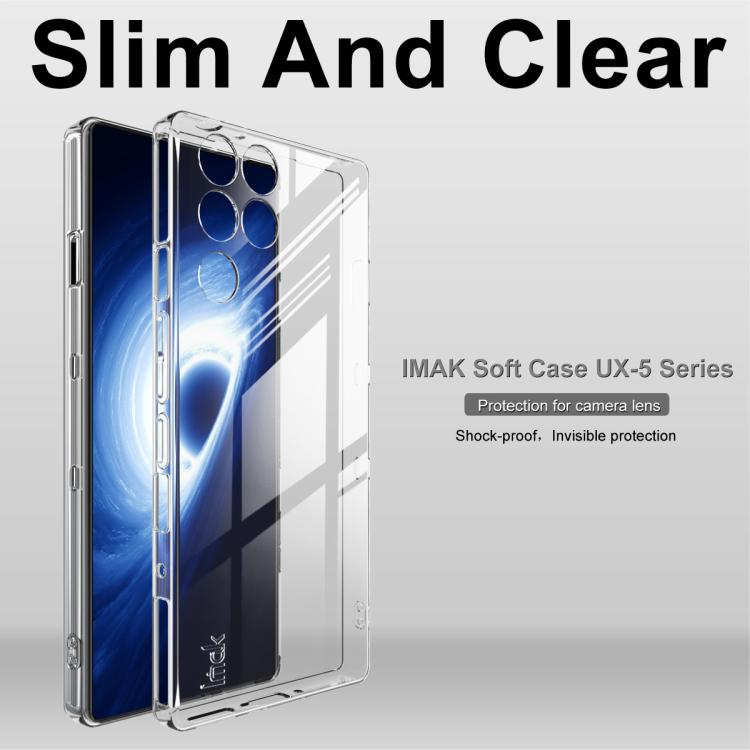 For ZTE nubia RedMagic 11 Pro+/11 Pro imak UX-5 Series Super Slim Transparent Shockproof TPU Protective Case - Transparent
