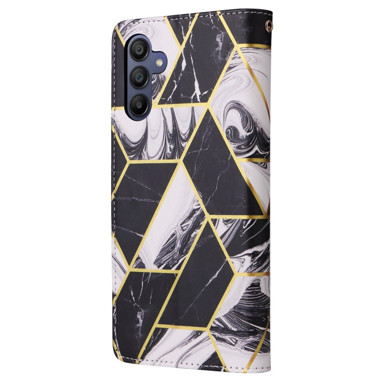 For Samsung Galaxy A16 5G Marble Bronzing Stitching Leather Phone Case