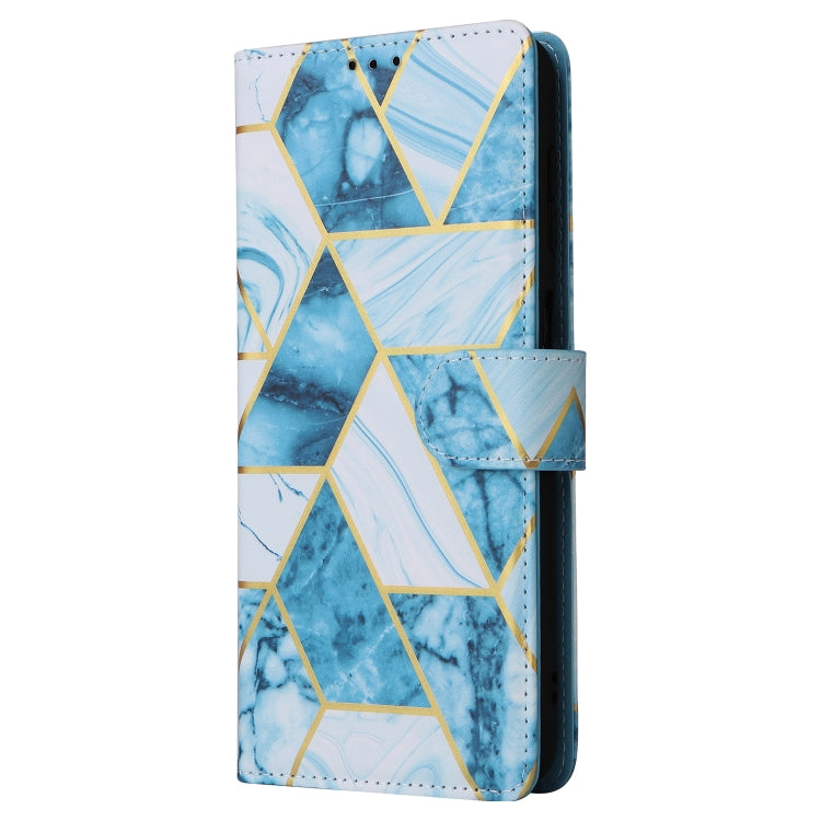 For Samsung Galaxy A16 5G Marble Bronzing Stitching Leather Phone Case