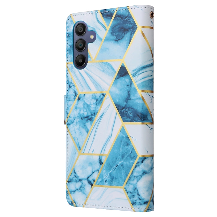 For Samsung Galaxy A16 5G Marble Bronzing Stitching Leather Phone Case